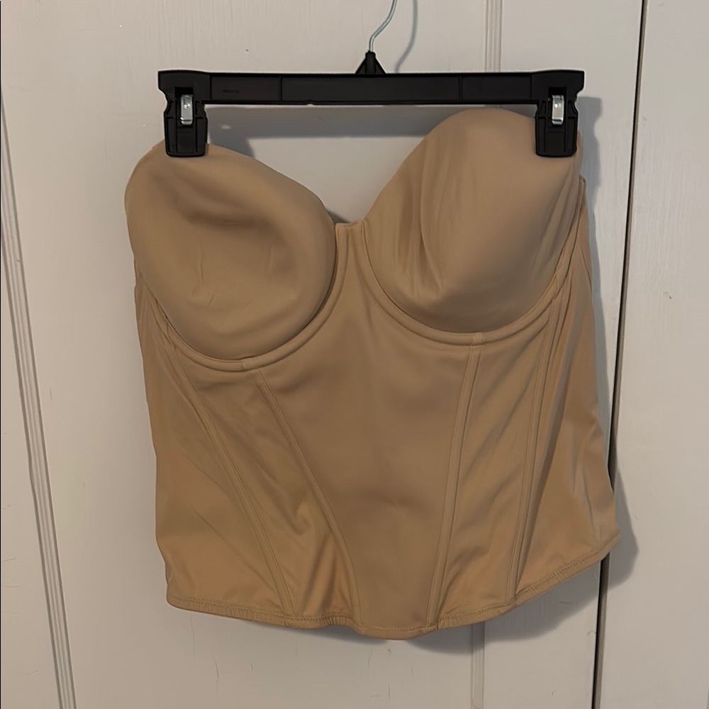 Cacique Tan Strapless Bustier